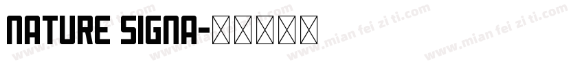 Nature Signa字体转换